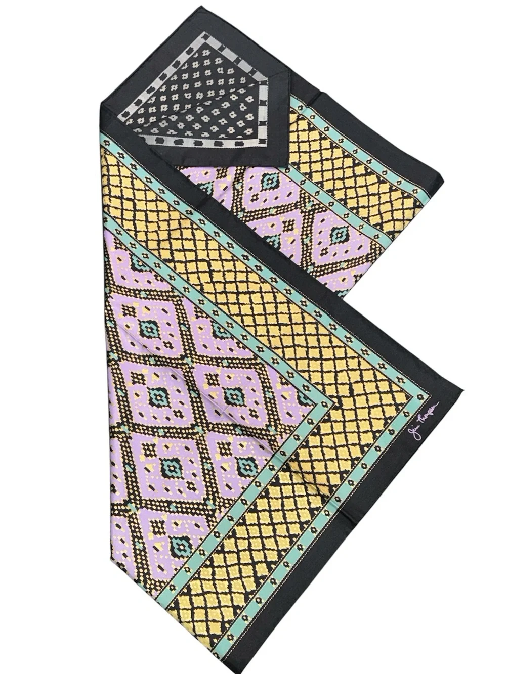 Vintage Jim Thompson Thai Silk Fashion Scarf